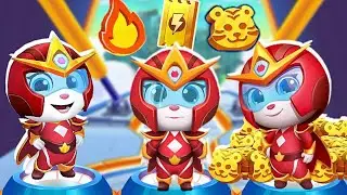 Talking Tom Hero Dash Blaze of Glory vs Tiger Force vs Score Madness Fire Arrow Angela