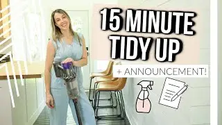 NEW 15 MINUTE TIDY UP | Speed Cleaning Motivation