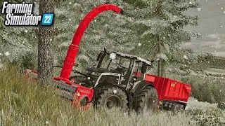 Clearing Trees In The Snow! (TVTOF) - Farming Simulator 22
