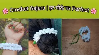 Handmade Crochet Gajara | Navratri & Festive Special | Easy DIY Gajara #prittyhunarjr 