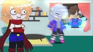 Frisk dont wanna let sans go autside XD
