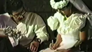 Edip Yuksel (E) Rashad Khalifa at My wedding (1989 Oracle) 2/3
