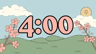 🌸 Eduisland 4-Minute Pink Flower Timer