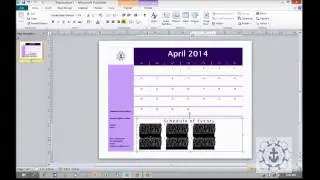 How to use Calendars in Microsoft Publisher 2010