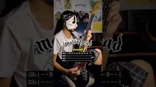 Overkill - Mot&ouml;rhead (Bass Tabs) #mot&ouml;rhead #lemmykilmister #bass #rocknroll #heavymetal