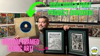 Moncomics first product unboxing from Comic Geek Collectibles on Instagram! Newly framed comic art!