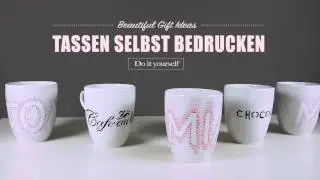Tassen bemalen / Tassen bedrucken - toll als Geschenkidee oder für die Küche
