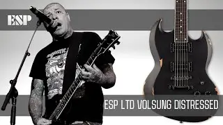 ESP LTD VOLSUNG DISTRESSED BLACK SATIN