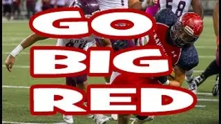 Kesi Ah Hoy ran in the winning touchdown for the RED RAIDERS!!!