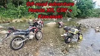 Kinabuan dirt biking, Honda CRF + Honda XR + Kawasaki KSR