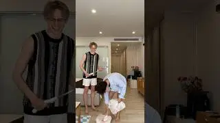 Plastic Bag Juggling Gone WRONG 😂 #couple #gay #blfan #lgbtq #funny