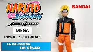 Naruto Figura básica 12 pulgadas Anime Heroes MEGA de bandai Review