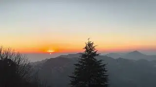 Sunset from Lal tibba (Landour).    #mussoorie #laltibba #landour #sunset #winterline 