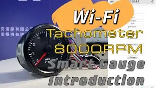 B02-85-14 8000 RPM Tachometer │Wi-Fi Smart Gauge Easy Calibration | RICO Instrument