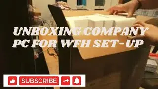 UNBOXING COMPANY COMPUTER | WORK FROM HOME JOB #vlogtakeover #randomvlog #companycomputer #companypc
