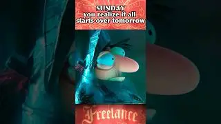 Показ на этой неделе &mdash; кадры из нашего короткометражного фильма &laquo;Freelance&raquo; (2024) #3danimation #...