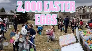 🍬 HUGE EASTER EGG HUNT | KIDS PARK COVERED IN THOUSANDS OF CANDY-FILLED EASTER EGGS! 🐰
