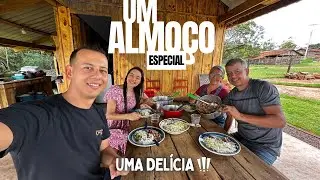 Um almo&ccedil;o Simpl&atilde;o de tudo - com feij&atilde;o colhido na hora | essa farofa ficou top demais 🚀