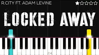 R. City ft. Adam Levine - Locked Away | EASY Piano Tutorial