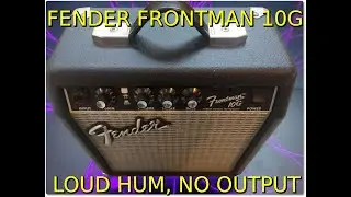 Усилитель Fender Frontman 10G. Гудение/жужжание, нет звукового выхода. Можно ли это исправить?