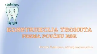 KONSTRUKCIJA TROKUTA (KSK) / matematika instrukcije / škola / 6. razred / konstruiranje/ H. Šelimber