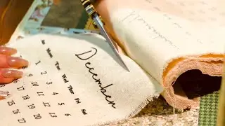 ASMR December Journaling | Slow, Cozy, Vintage Aesthetic 
