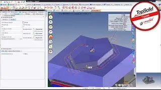 TopSolid'CAM - Automatikus oldalél letörés kontúrmarásnál prizmatikus darabon