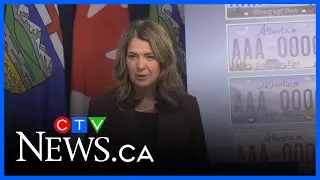 Full news conference: Albertans to vote on new licence plate design