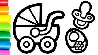How to Draw a Baby Accessories step by step | Drawing, Painting & Coloring for kids and Toddlers