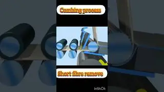 Combing process in comber m/c. #short #yutubeshorts #combing # Combing process