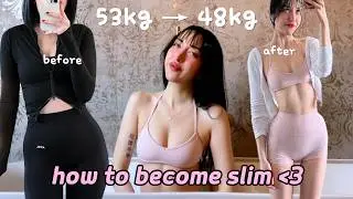 53kg ➜ 48kg 🎀 how to LOSE WEIGHT fr (my mindset + practical diet tips !!)