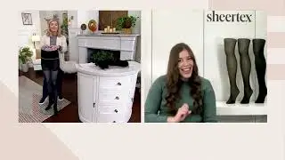 Sheertex Super Sheer, Sheer, or Semi-Opaque Rip Resist Tights on QVC