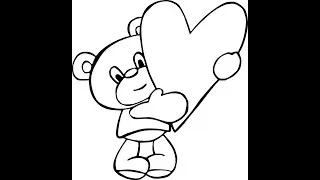 Coloring Fun with Cat, Dog, and Bear