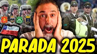 ESPA&Ntilde;OL REACCIONA IMPACTADO a la PARADA MILITAR de CHILE 2025 🇨🇱