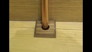 Radiator Pipe Collars On Pallet Wood Floor