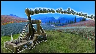 UEBS - Ultimate Epic Battle Simulator - 1 MEGA FULLY AUTO CATAPULT vs 100,000 USING EVERY UNIT!