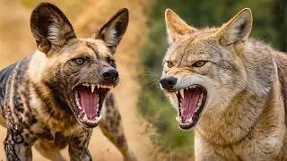 African Wild Dog & Coyote: Survival Tactics Compared! 🐾