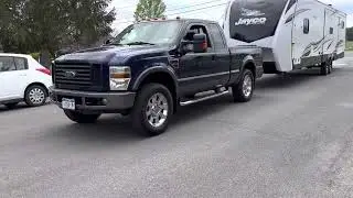 Ford F250 Towing 38 ft Jayco Eagle, camper, travel trailer