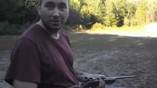 Remington 22 long rifle target master at the shooting range!