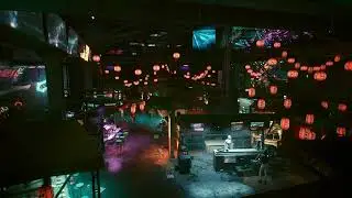 CherryBlossom Market Ambience Cyberpunk2077