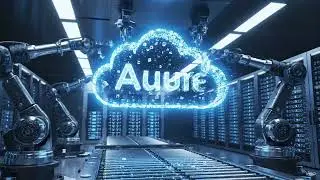 Robotic Arms Assembling Azure Cloud Logo | AI Factory Automation | Loop