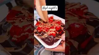 Hyderabad night&rsquo;s vibs / street food / yummy food / friends /Night out / #shorts #food