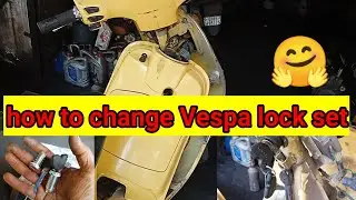 Как поменять замок Vespa, как поменять замок Vespa #велосипед #vespa #