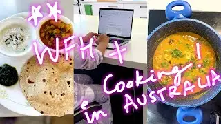 WFH + Quick Indian Cooking Vlog | Gobi Aloo Matar, Lauki Raita & Phulkas | Realistic Day in Life