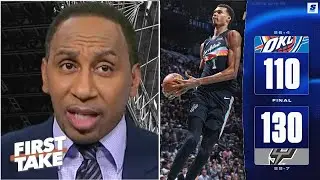 FIRST TAKE | Stephen A. predicts Wemby dominates again as Thunder face Spurs showdown