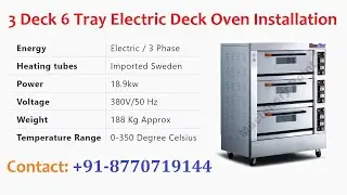 3 Deck 6 Tray Electric Oven Installation Process