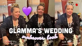 GLAMMA GRANDMA GETS A NEW LOOK FOR WEDDING 💜 #maintenancematters #selfcare #weddinglook #grandma