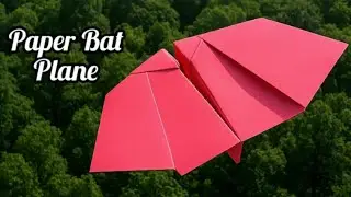 How to make a paper plane that fly like a bat | Paper bat plane making | Easy craft ideas | 