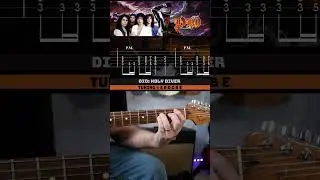 Learn To Play the Guitar Riff for Holy Diver by Dio🔥#shorts 🔥