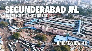 Secunderabad Jn. Railway Station | 4K Drone View |  Aerial Tour of Hyderabad's Iconic Station